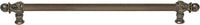 Acanthus 22'' cc with 5/8'' reeded center long pull Romanesque style in Antique Brass. 5554R-3