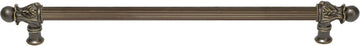 Acanthus 22'' cc with 5/8'' reeded center long pull Romanesque style in Antique Brass. 5554R-3