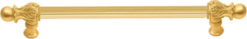 Acanthus 22'' cc with 5/8'' reeded center long pull Romanesque style in Gilded Mercury. 5554R-8