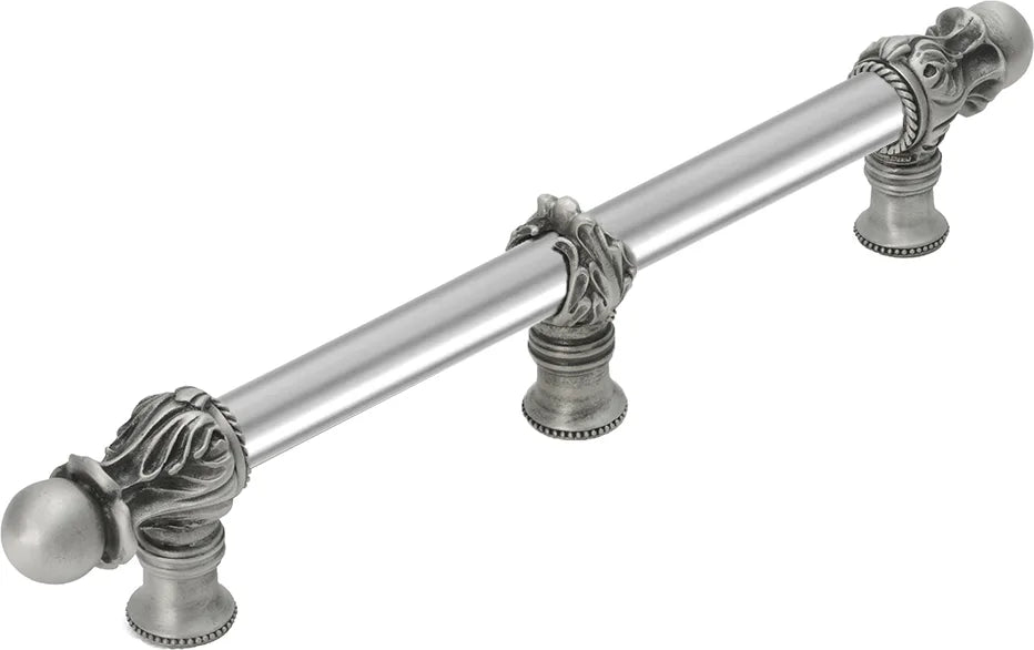 Acanthus 9'' cc with 5/8'' smooth center long pull Romanesque style with center brace 5556-11