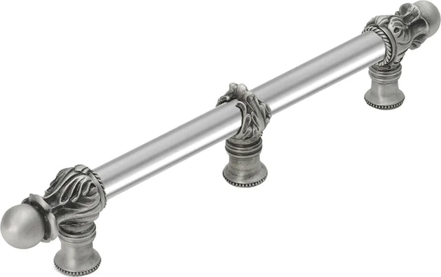 Acanthus 9'' cc with 5/8'' smooth center long pull Romanesque style with center brace 5556-11