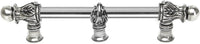 Acanthus 9'' cc with 5/8'' smooth center & center brace long pull Romanesque style in Chalice. 5556-9