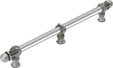 Acanthus 12'' cc with 5/8'' smooth center long pull Romanesque style with center brace 5557-11