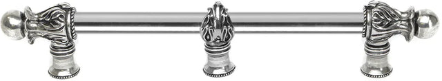 Acanthus 12'' cc with 5/8'' smooth center & center brace long pull Romanesque style in Chalice. 5557-9