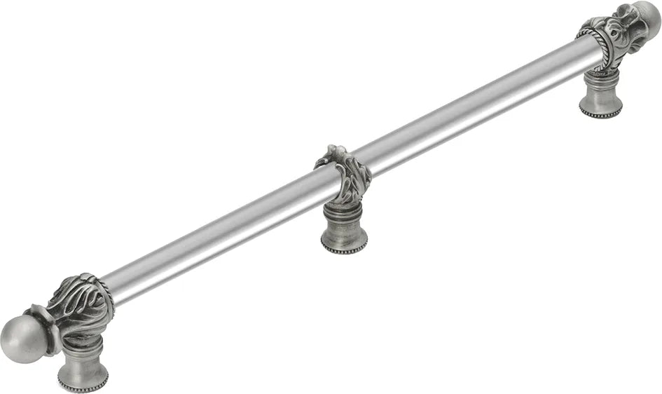 Acanthus 18'' cc with 5/8'' smooth center long pull Romanesque style with center brace 5558-11