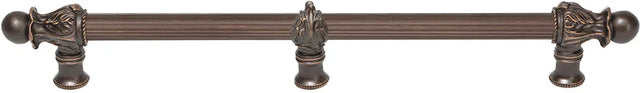 Acanthus 18'' cc with 5/8'' reeded center long pull Romanesque style with center brace 5558R-22