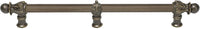 Acanthus 18'' cc with 5/8'' reeded center & center brace long pull Romanesque style in Antique Brass. 5558R-3