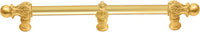 Acanthus 22'' cc with 5/8'' smooth center & center brace long pull Romanesque style in Gilded Mercury. 5559-8
