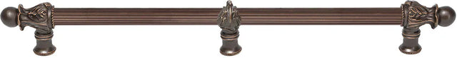 Acanthus 22'' cc with 5/8'' reeded center long pull Romanesque style with center brace 5559R-22