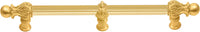 Acanthus 22'' cc with 5/8'' reeded center & center brace long pull Romanesque style in Gilded Mercury. 5559R-8