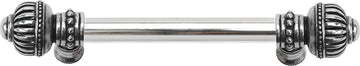 Cricket Cage 6'' cc with 5/8'' smooth center long pull large finial in Chalice. 5570-9