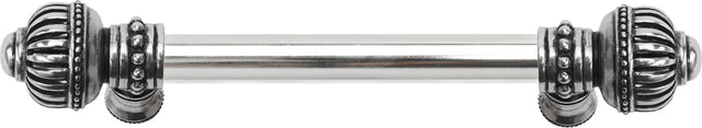 Cricket Cage 6'' cc with 5/8'' smooth center long pull large finial in Chalice. 5570-9