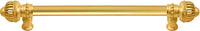 Cricket Cage 9'' cc with 5/8'' smooth center long pull large finial in Gilded Mercury. 5571-8