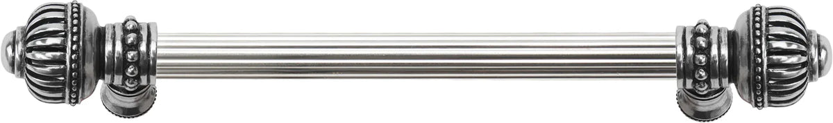 Cricket Cage 9'' cc with 5/8'' reeded center long pull large finial in Chalice. 5571R-9