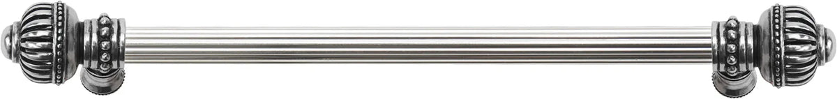 Cricket Cage 12'' cc with 5/8'' reeded center long pull large finial in Chalice. 5572R-9