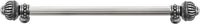 Cricket Cage 12'' cc with 5/8'' reeded center long pull large finial in Chalice. 5572R-9