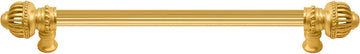 Cricket Cage 18'' cc with 5/8'' reeded center long pull large finial in Gilded Mercury. 5573R-8