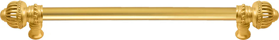Cricket Cage 22'' cc with 5/8'' smooth center long pull large finial in Gilded Mercury. 5574-8