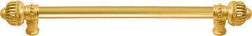 Cricket Cage 22'' cc with 5/8'' smooth center long pull large finial in Gilded Mercury. 5574-8