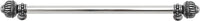 Cricket Cage 22'' cc with 5/8'' smooth center long pull large finial in Chalice. 5574-9