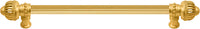 Cricket Cage 22'' cc with 5/8'' reeded center long pull large finial in Gilded Mercury. 5574R-8