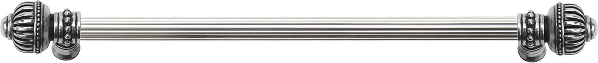 Cricket Cage 22'' cc with 5/8'' reeded center long pull large finial in Chalice. 5574R-9