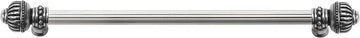 Cricket Cage 22'' cc with 5/8'' reeded center long pull large finial in Chalice. 5574R-9