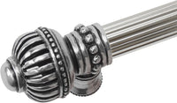Cricket Cage 22'' cc with 5/8'' reeded center long pull large finial in Chalice. 5574R-9