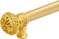 Juliane Grace 22'' cc with 5/8'' smooth center long pull large finial in Gilded Mercury. 5604-8