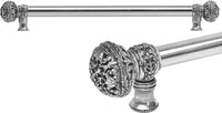 Juliane Grace 22'' cc with 5/8'' smooth center long pull large finial in Chalice. 5604-9