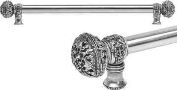 Juliane Grace 22'' cc with 5/8'' smooth center long pull large finial in Chalice. 5604-9