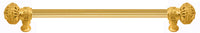 Juliane Grace 22'' cc with 5/8'' reeded center long pull large finial in Gilded Mercury. 5604R-8