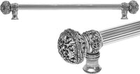 Juliane Grace 22'' cc with 5/8'' reeded center long pull large finial in Chalice. 5604R-9