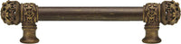 Juliane Grace 6'' cc with 5/8'' smooth center long pull small finial in Antique Brass. 5610-3