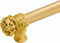 Juliane Grace 6'' cc with 5/8'' smooth center long pull small finial in Gilded Mercury. 5610-8