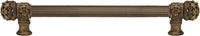 Juliane Grace 12'' cc with 5/8'' reeded center long pull small finial in Antique Brass. 5612R-3