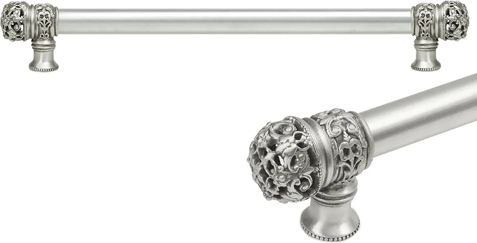 Juliane Grace 18'' cc with 5/8'' smooth center long pull small finial in Satin. 5613-11