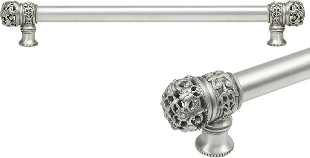 Juliane Grace 18'' cc with 5/8'' smooth center long pull small finial in Satin. 5613-11