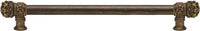 Juliane Grace 18'' cc with 5/8'' smooth center long pull small finial in Antique Brass. 5613-3