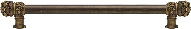 Juliane Grace 18'' cc with 5/8'' smooth center long pull small finial in Antique Brass. 5613-3