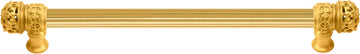 Juliane Grace 18'' cc with 5/8'' reeded center long pull small finial in Gilded Mercury. 5613R-8