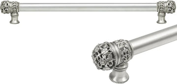 Juliane Grace 22'' cc with 5/8'' smooth center long pull small finial in Satin. 5614-11