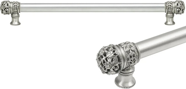 Juliane Grace 22'' cc with 5/8'' smooth center long pull small finial in Satin. 5614-11