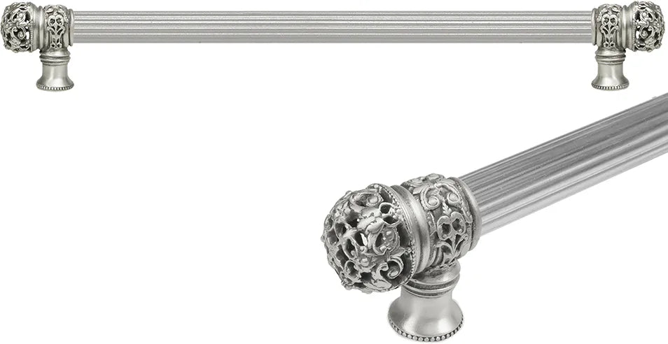 Juliane Grace 22'' cc with 5/8'' reeded center long pull small finial in Satin. 5614R-11