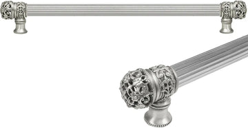 Juliane Grace 22'' cc with 5/8'' reeded center long pull small finial in Satin. 5614R-11