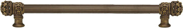 Juliane Grace 22'' cc with 5/8'' reeded center long pull small finial in Antique Brass. 5614R-3