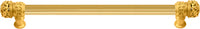 Juliane Grace 22'' cc with 5/8'' reeded center long pull small finial in Gilded Mercury. 5614R-8