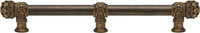 Juliane Grace 18'' cc with 5/8'' smooth center long pull & center brace small finial in Antique Brass. 5618-3