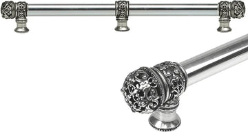 Juliane Grace 18'' cc with 5/8'' smooth center long pull & center brace small finial in Chalice. 5618-9