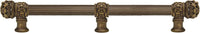 Juliane Grace 18'' cc with 5/8'' reeded center long pull & center brace small finial in Antique Brass. 5618R-3